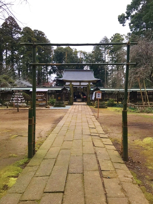 小御門神社の灯篭と狛犬が構える参道｜拝殿へ続く神聖な道