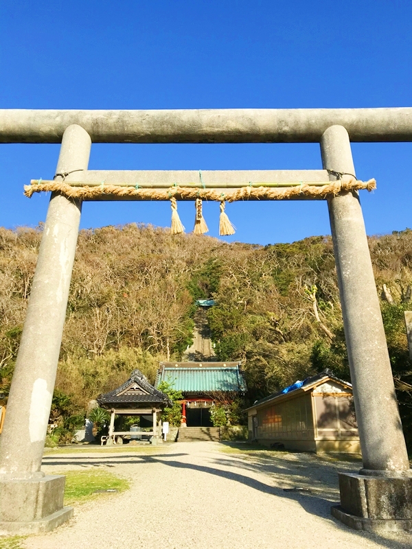 洲崎神社から望む太平洋と富士山の絶景