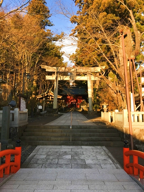 東口本宮冨士浅間神社の太鼓橋の美しい姿