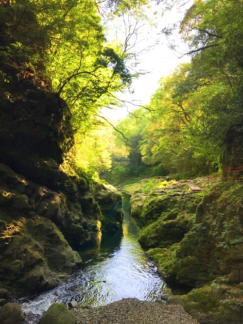 天安河原の風景｜神秘的な渓谷｜マイナスイオン溢れる聖地