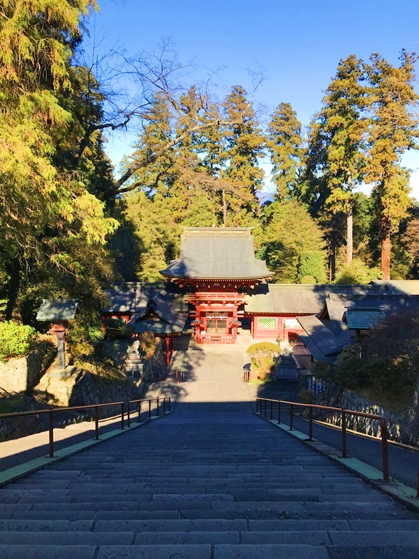 貫前神社 下り参道 日本三大くだり宮の一つとして知られる珍しい参道