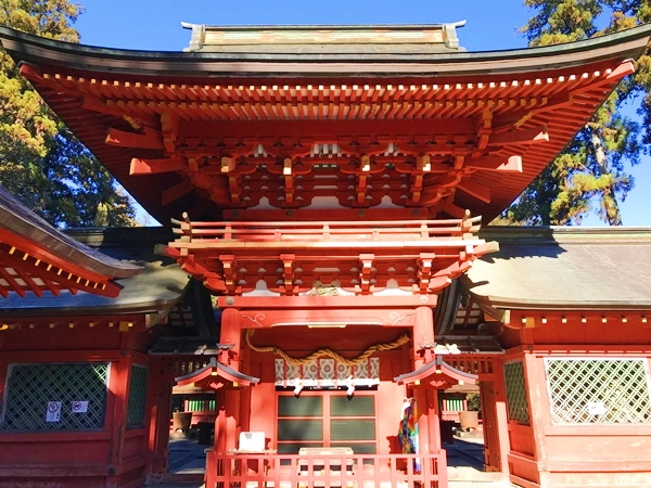 貫前神社 楼門 入母屋造銅板葺きの国指定重要文化財
