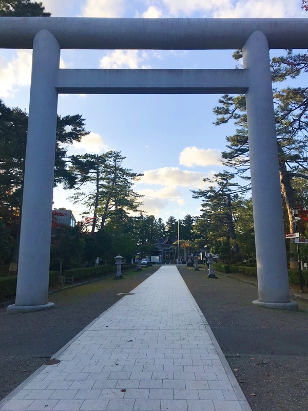 荘内神社の大鳥居｜樹齢100年を超える老松と老杉に囲まれた参道
