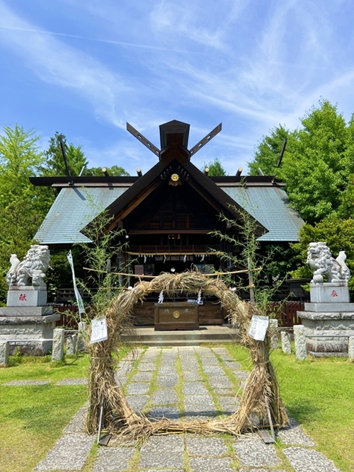 願意に応じた神社を選定している様子