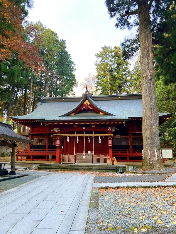 東口本宮冨士浅間神社の拝殿で縁結びと復縁成就を願う祈願祈祷の様子
