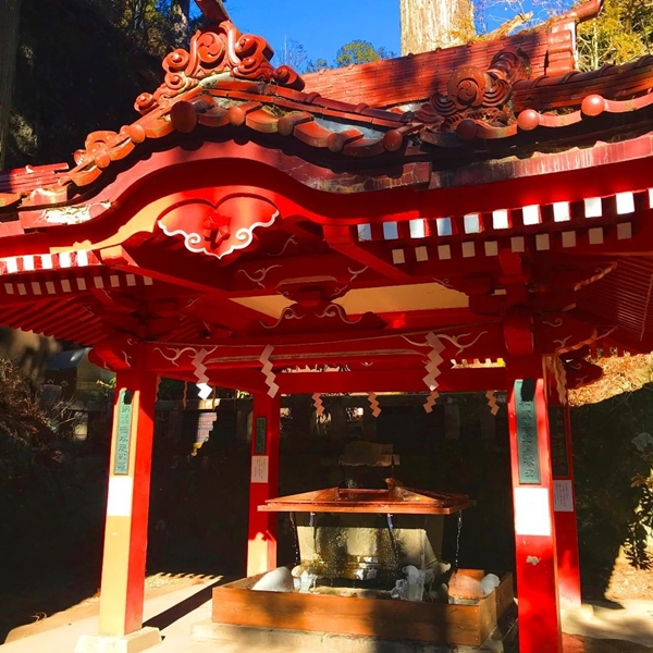 パワースポットで有名な榛名神社の手水舎