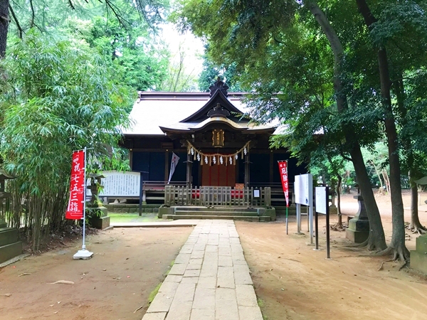 氷川女體神社 拝殿 1667年徳川家綱再建 埼玉県指定有形文化財