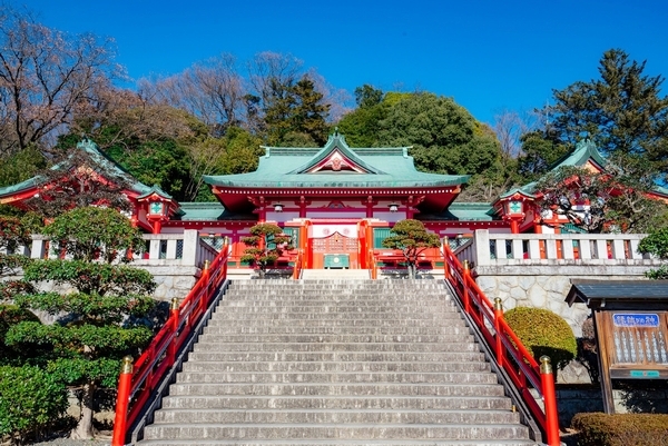 パワースポットで有名な足利織姫神社の社殿