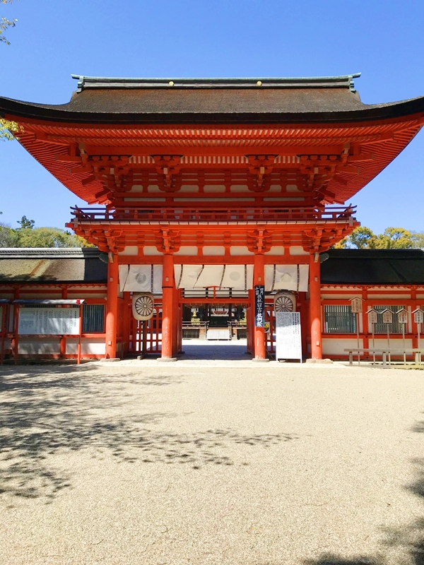 下鴨神社 楼門 1863年再建 重要文化財の荘厳な門