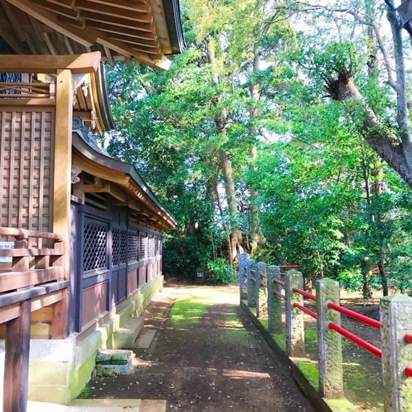 パワースポットで有名な神崎神社の境内