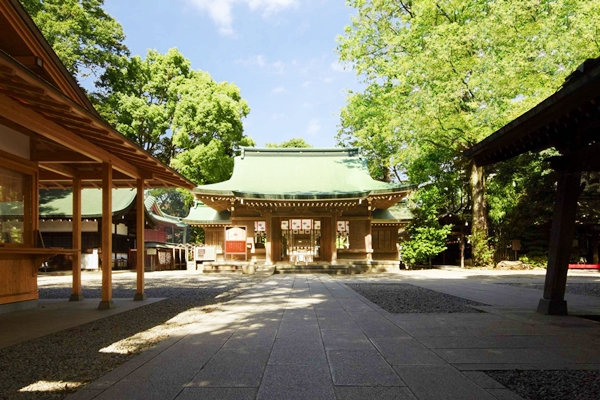 縁結びのご利益を求めて多くの人が参拝する川越氷川神社の社殿