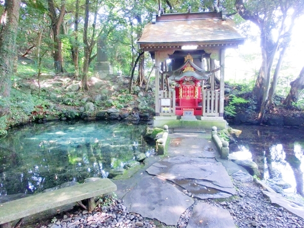 恋愛運を高める水の気が満ちる泉神社の美しい湧水