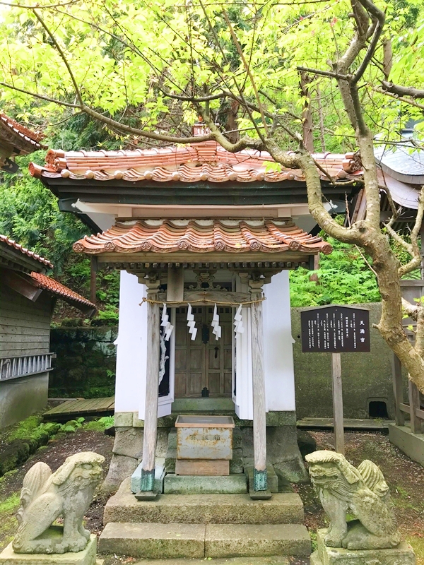 姥神大神宮の天満宮。菅原大神を祀る摂社
